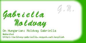 gabriella moldvay business card